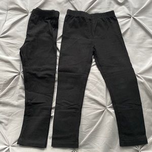 Girls size 5-6 black leggings